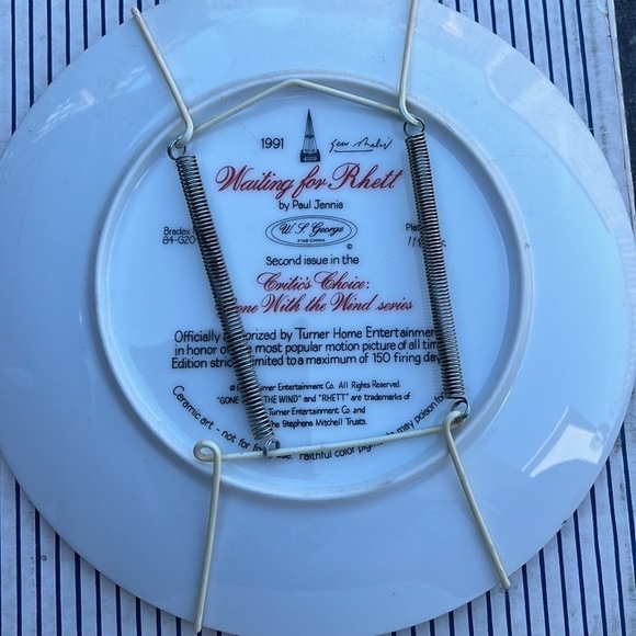 𝅺Gone with the Wind Scarlett O’Hara Collector’s Plate - Picture 3 of 4